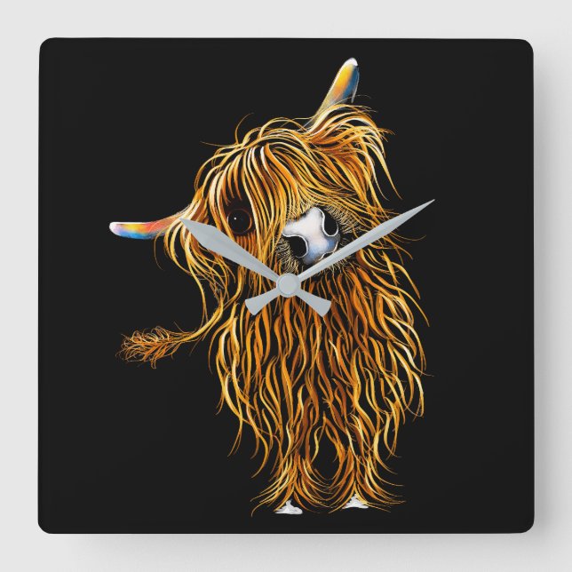 HiGHLaND CoW CLoCK "HeNRY' BY SHiRLeY MacARTHuR (Front)