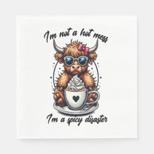 Highland Cow Coffee , Coffee Cow Napkin