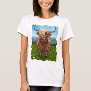 Highland Cow Coming and Going T-Shirt