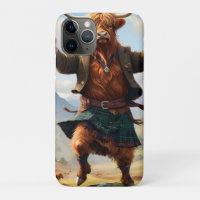 Highland Cow Dancing The Highland Fling,