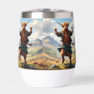 Highland Cow Dansant Le Highland Fling,