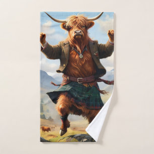 Highland Cow Dansant Le Highland Fling,
