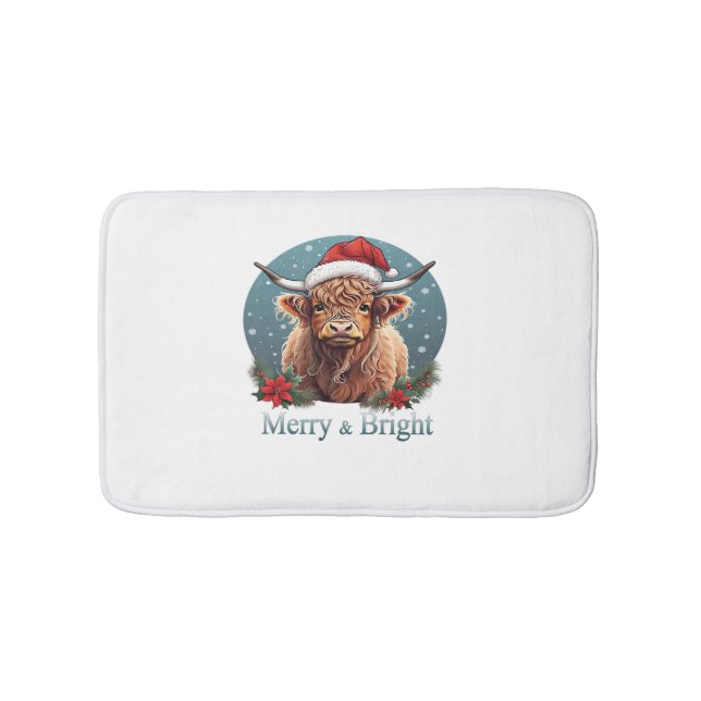 Highland Cow Essential T-Shirt Bath Mat (Front)