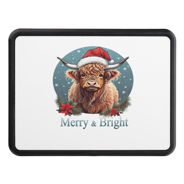 Highland Cow Essential T-Shirt Trailer Hitch Cover (Front)
