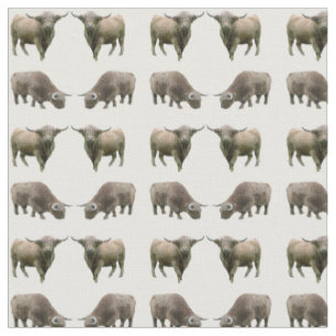 Highland Cow Frenzy Fabric (choose colour)