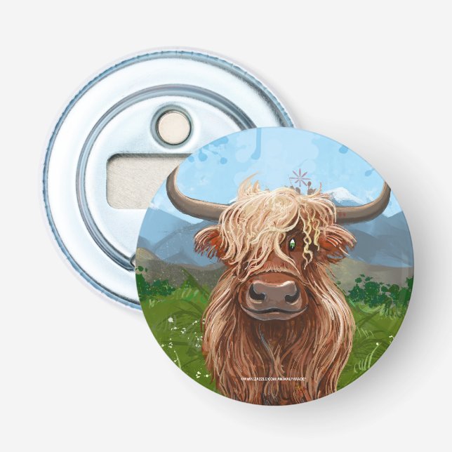 Highland Cow Gifts & Accessories Bottle Opener (Front)