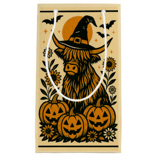 Highland Cow Halloween Gift Bag 