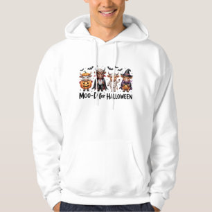 Highland Cow Halloween Spooky Season (2) Hoodie