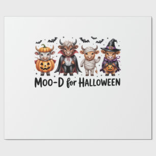 Highland Cow Halloween Spooky Season (2) Wrapping Paper
