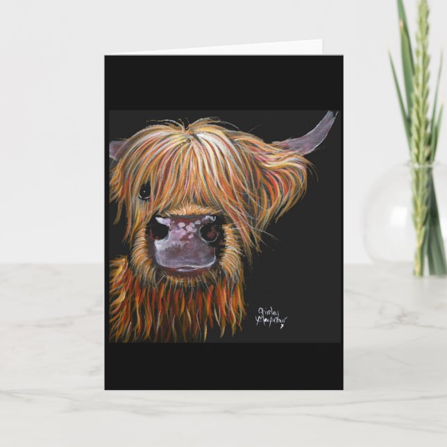 Highland Cow 'Henry' Greeting Card (Front)