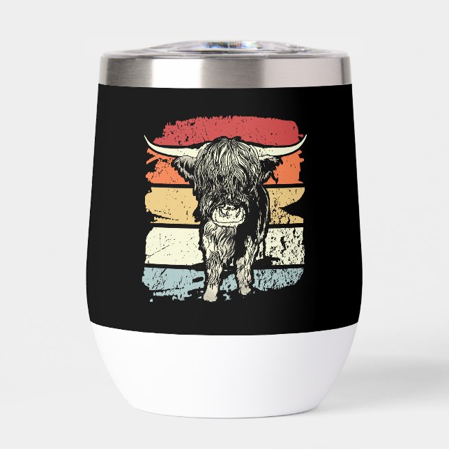 Highland Cow Highland Cows Retro (Front)