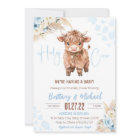 Highland Cow Holy Cow baby shower Boy