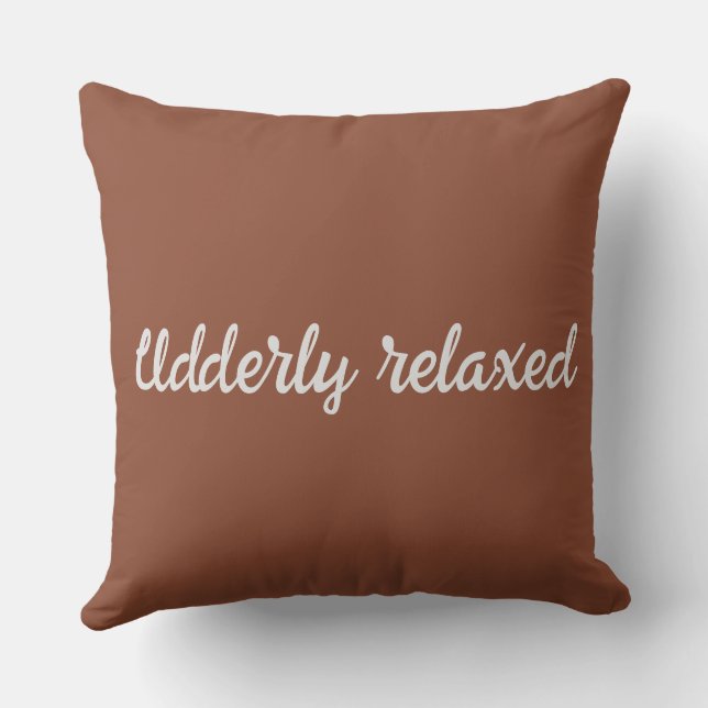 Highland cow in headwear 1 of 4 throw pillow (Back)