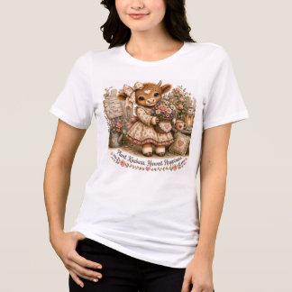 Highland Cow - Kindness Tri-Blend Shirt
