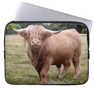 Highland Cow Laptop Sleeve