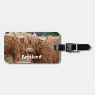 Highland Cow Luggage Tag