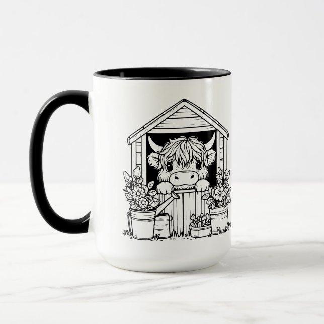 Highland Cow Mug (Left)