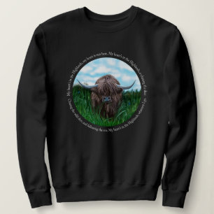 Highland Cow, My Heart's In The Highlands Sweatshirt