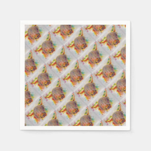 Highland Cow Napkin