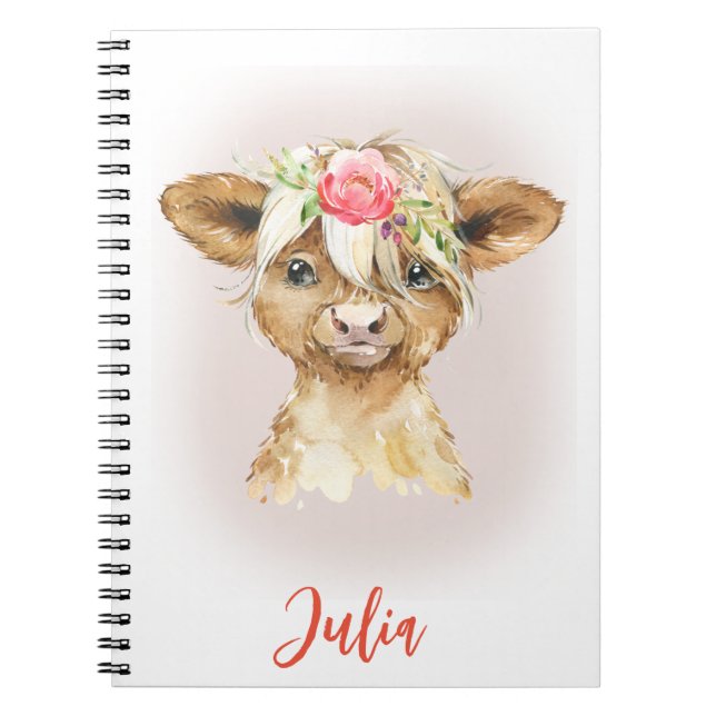 Highland Cow Notebook  (Front)