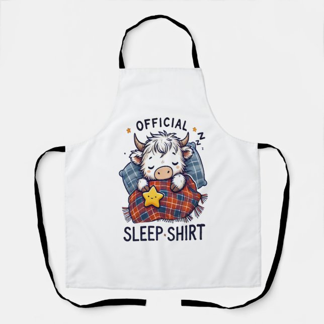 Highland Cow , Official Sleep  Apron (Front)