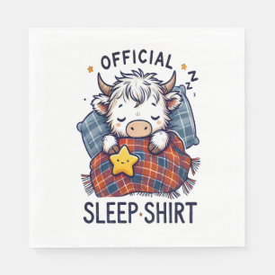 Highland Cow , Official Sleep Napkin