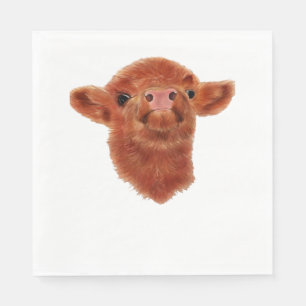 Highland Cow Oversized T-Shirt Napkin