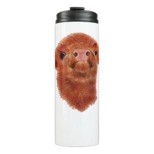 Highland Cow Oversized T-Shirt Thermal Tumbler