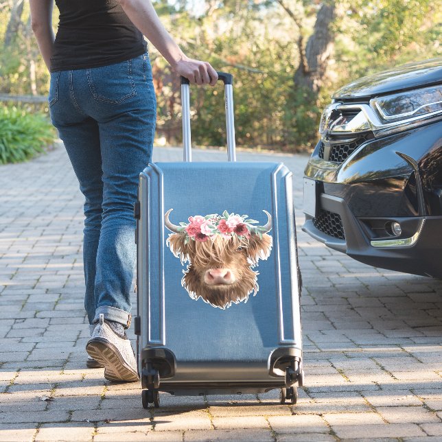 Highland Cow Painting Classic T-Shirt (Suitcase Insitu)
