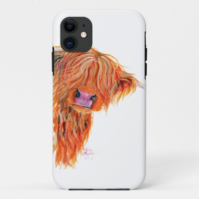 Highland Cow 'Peekaboo' for Iphone and Samsung Case-Mate iPhone Case (Back)