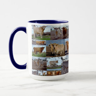 Highland Cow Photo Collage, Mug
