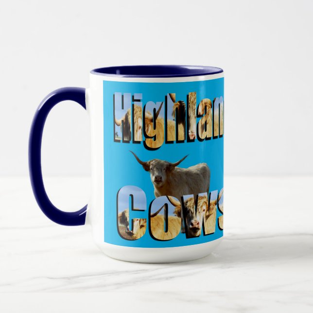 Highland Cow Picture Logo,  Coffee Mug (Left)