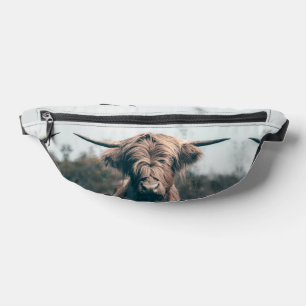 Highland cow portrait fanny pack