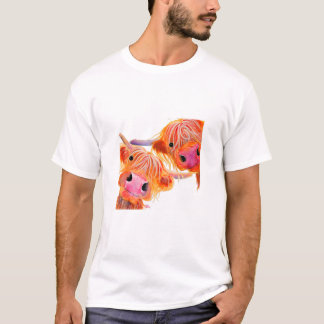Highland Cow Print Animal Print ' Angus T-Shirt