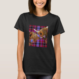 Highland Cow Print Animal Print 'sugar Lump & Nood T-Shirt