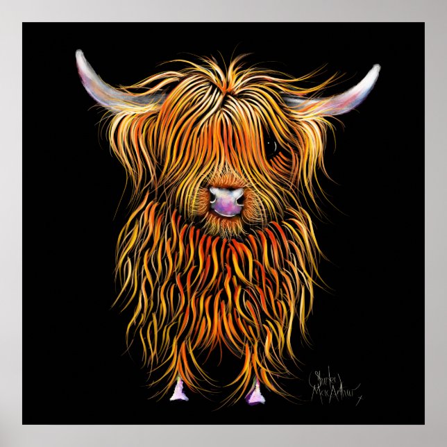 HiGHLaND CoW PRiNT SCoTTiSH ' HuMPHReY ' BY SHiRLe (Front)