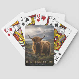 Highland Cow Scottish Highlands ANIMALS Poker Playing Cards