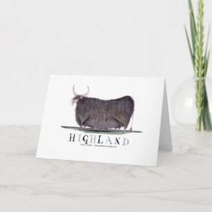 highland cow, tony fernandes card