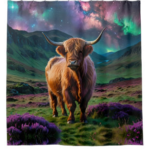 Highland Cow Under The Stars