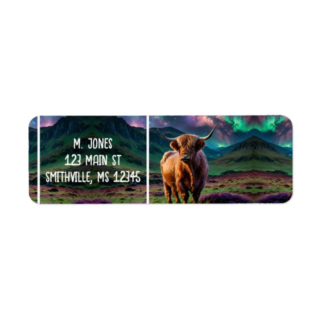 Highland Cow Under The stars (Front)