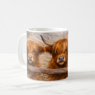 Highland Cow - Watercolour Animals Coffee Mug