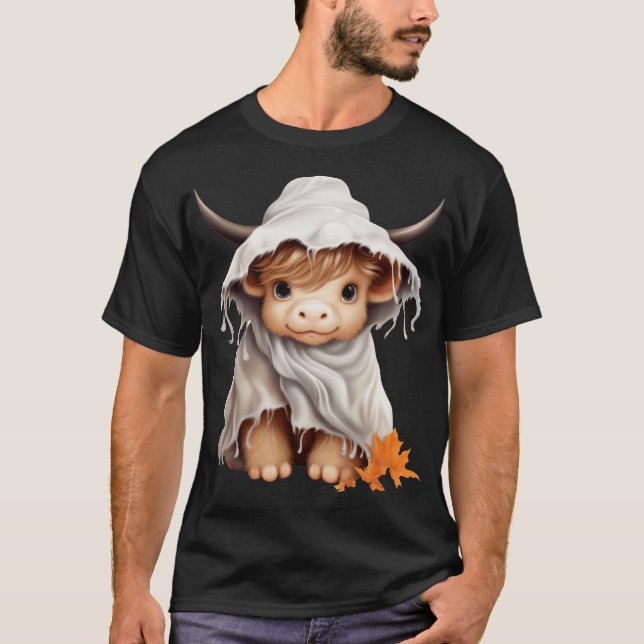 Highland Cow Western Halloween Moo Boo Pullover  (Front)