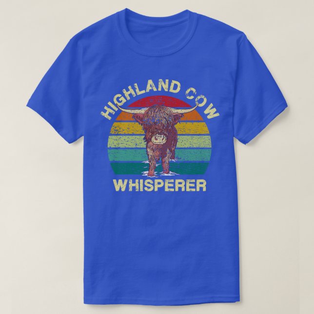 Highland Cow Whisperer 3 T-Shirt (Design Front)