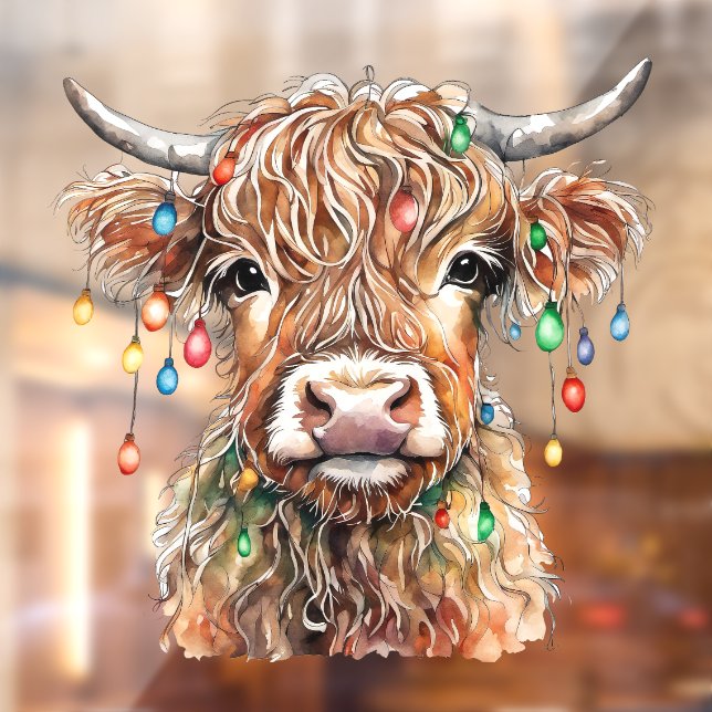 Highland Cow Window Cling (Sheet 2)