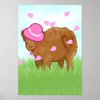 Highland Cowgirl Poster