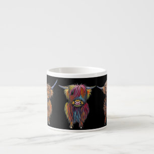 Highland Cows ' ALL THRee " Espresso Mug