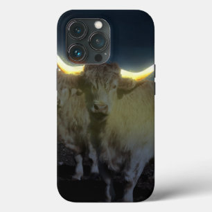 Highland Cows Glow In The Dark, iPhone 13 Pro Case