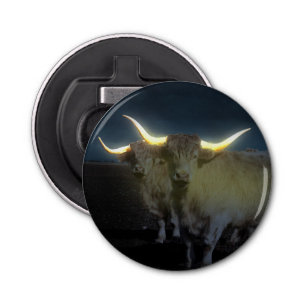 Highland Cows Glowing In The Dark, Bottle Opener