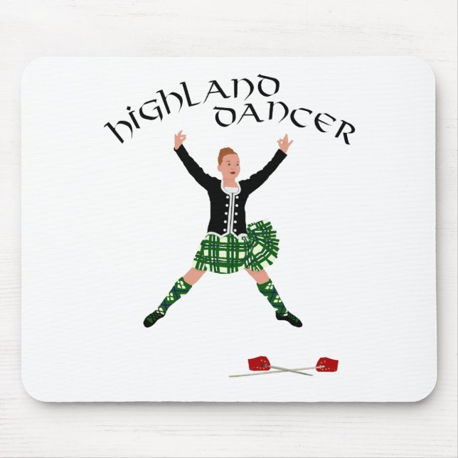 Highland Dancer Ghillie Callum Sword Dance Mouse Pad (Front)