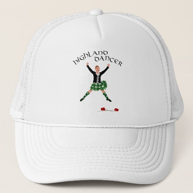 Highland Dancer Ghillie Callum Sword Dance Trucker Hat (Front)